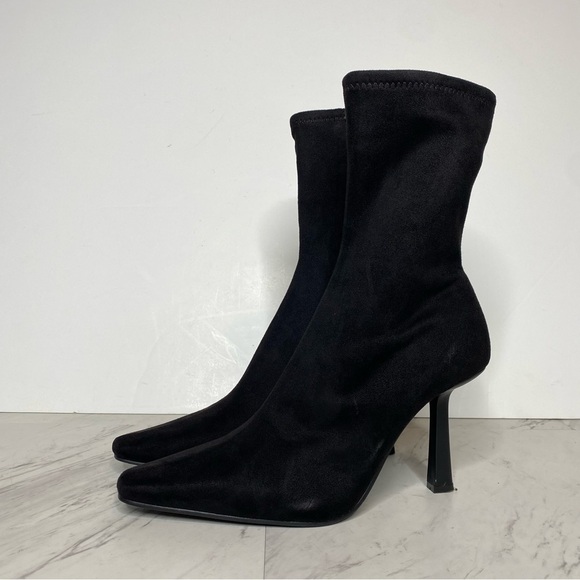 Steve Madden Vakay Black Sock Bootie 9M - Picture 13 of 13